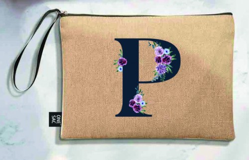 Letter p tote bag - wedding gifts